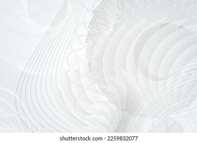 Abstract lines black white design element on background waves. Business templates for elegant presentation. Vector Illustration eps 10 for grunge elegant business card, print brochure, flyer, banners