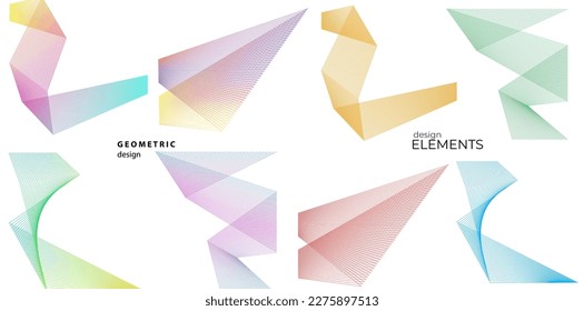 Líneas abstractas elementos de diseño blanco negro sobre fondo blanco de ondas angulares. Vector Illustration eps 10 para grunge y elegante tarjeta de visita, folleto de impresión, volante, banners, carteles, portada, etiqueta, tela