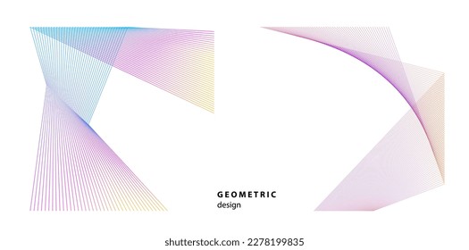 Líneas abstractas elementos de diseño blanco negro sobre fondo blanco de ondas angulares. Vector Illustration eps 10 para grunge y elegante tarjeta de visita, folleto de impresión, volante, banners, carteles, portada, etiqueta, tela