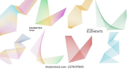Abstract lines black white design element on white background of angle waves. Vector Illustration eps 10 for grunge elegant business card, print brochure, flyer, banners, cover book, label, fabric