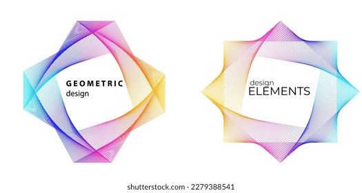Abstract lines black white design element on white background of angle waves. Vector Illustration eps 10 for grunge elegant business card, print brochure, flyer, banners, cover book, label, fabric