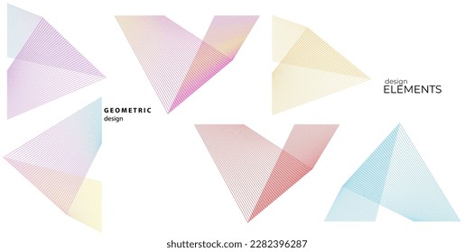 Líneas abstractas elementos de diseño blanco negro sobre fondo blanco de ondas angulares. Vector Illustration eps 10 para grunge y elegante tarjeta de visita, folleto de impresión, volante, banners, carteles, portada, etiqueta, tela