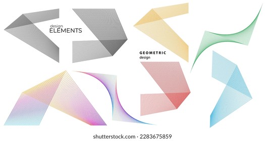 Abstrakte Linien, schwarz weißes Design-Element auf weißem Hintergrund von Wellen. Vektorgrafik eps10 für farbige, elegante Visitenkarte, Druckbroschüre, Flyer, Banner, Coverbook, Label, Stoff