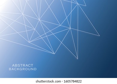 Abstract lines blue background. Modern technology concept.