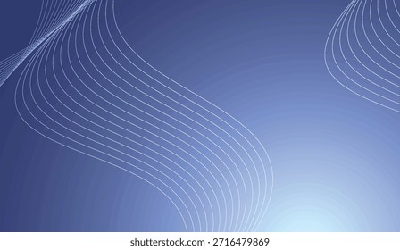 Líneas Abstractas Fondo de Formas curvadas degradadas azules para presentaciones, Sitios web y proyectos creativos que utilizan patrones de líneas suaves y Gradientes de color frescos y calmantes para un aspecto moderno
