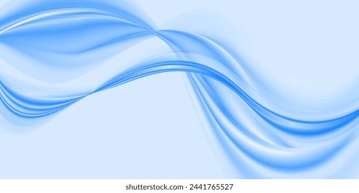 abstract lines and blue wave background