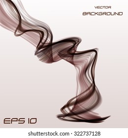 abstract lines brown waves vector illustration