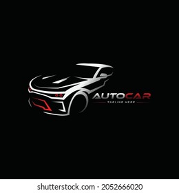 Abstract Lines Car Logo Vector. Vector illustration