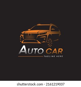 Abstract Lines Car Logo Vector. Vector illustration