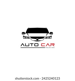 abstract lines car logo vector illustration