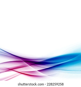Abstract lines certificate smooth wave swoosh - border modern background layout design. Vector illustration