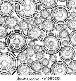 Abstract Lines in Circle Design on Spiral Curve Concept Background Pattern Vector Illustration