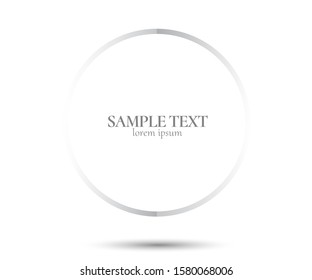 Abstract Lines in Circle Form, Design element, Geometric shape, Striped border frame for image, Technology round Logo, Spiral Vector Illustration