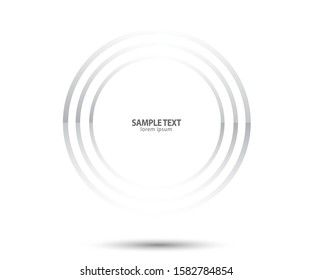 Abstract Lines in Circle Form, Design element, Geometric shape, Striped border frame for image, Technology round Logo, Spiral Vector Illustration - Powered by Shutterstock - Get 15% off with code: PIKWIZARD15