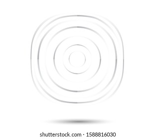 Abstract Lines in Circle Form, Design element, Geometric shape, Striped border frame for image, Technology round Logo, Spiral Vector Illustration