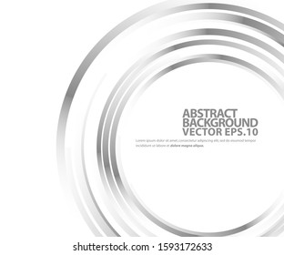 Abstract Lines in Circle Form, Design element, Geometric shape, Striped border frame for image, Technology round Logo, Spiral Vector Illustration