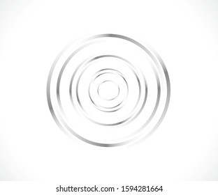 Abstract Lines in Circle Form, Design element, Geometric shape, Striped border frame for image, Technology round Logo, Spiral Vector Illustration