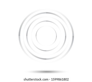 Abstract Lines in Circle Form, Design element, Geometric shape,  Spiral Vector Illustration