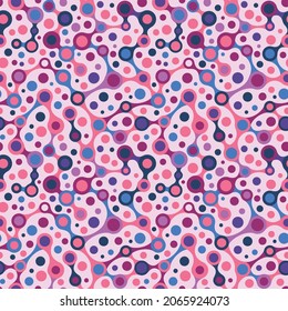 Abstract lines and circles seamless pattern