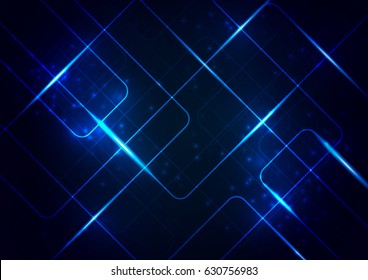 Abstract Lines Circuit board digital hi tech  technology concept background