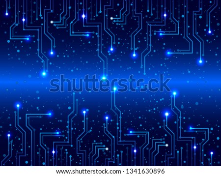 Abstract Lines Circuit Lights technology concept