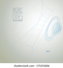 Abstract lines, clear eps 8 vector.