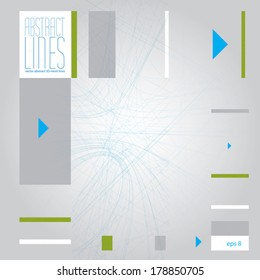 Abstract lines, clear eps 8 vector.