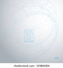 Abstract lines, clear eps 8 vector.