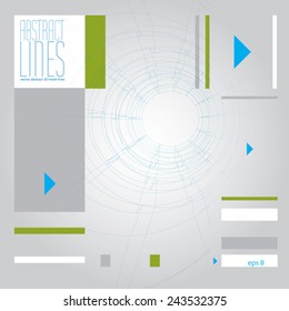 Abstract lines, clear eps 8 vector.