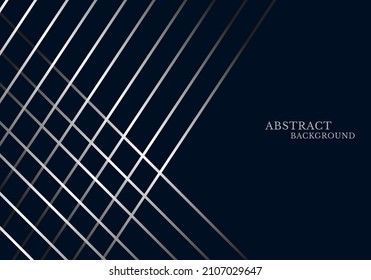 Abstract lines color gray pattern isolated on blue background.Vector graphic illustration.
