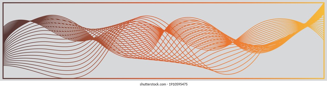 Abstract lines. Colored lines in the style of abstraction. Geometric illustration. Modern background. Texture and background. Vector patterns. Strokes and waves.