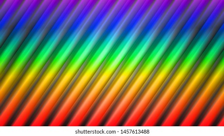 Abstract lines colorful rainbow vector background