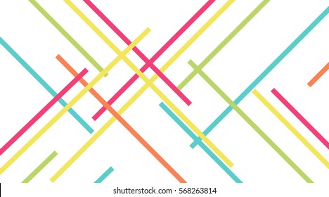 Abstract lines colorful vector illustration