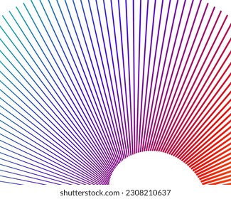 Abstract lines colors design element on white background of waves. Vector Illustration eps 10 for grunge elegant business card, print brochure, flyer, banners, cover book, label, fabric

