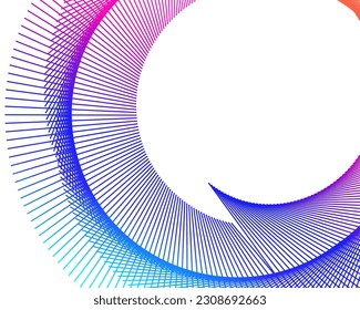 Abstract lines colors design element on white background of waves. Vector Illustration eps 10 for grunge elegant business card, print brochure, flyer, banners, cover book, label, fabric
