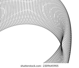 Abstract lines colors design element on white background of waves. Vector Illustration eps 10 for grunge elegant business card, print brochure, flyer, banners, cover book, label, fabric
