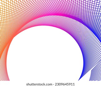 Abstrakte Linien Farben Design Element auf weißem Hintergrund der Wellen. Vektorgrafik eps10 für farbige, elegante Visitenkarte, Druckbroschüre, Flyer, Banner, Coverbook, Label, Stoff
