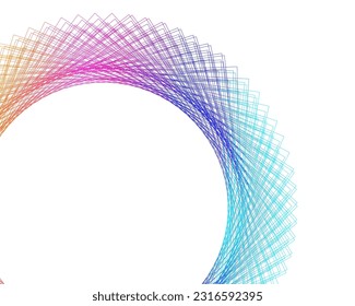 Abstract lines colors design element on white background of waves. Vector Illustration eps 10 for grunge elegant business card, print brochure, flyer, banners, cover book, label, fabric
