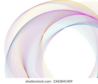  Líneas abstractas de colores de diseño elemento sobre fondo blanco de ondas. Vector Illustration eps 10 para grunge y elegante tarjeta de visita, folleto de impresión, volante, banners, carteles, portada, etiqueta, tela