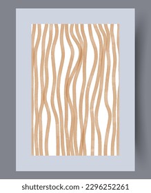 Abstract lines conceptual lattice wall art print. Contemporary decorative background with lattice. Wall artwork for interior design. Printable minimal abstract lines poster.