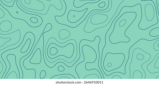 Linhas abstratas criam um padrão sereno em um fundo azul claro com um design moderno