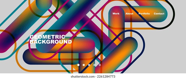 Abstract lines creative background. Vector Illustration For Wallpaper, Banner, Background, Card, Book Illustration, landing page