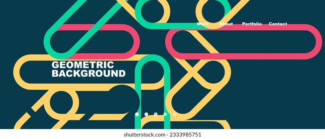 Abstract lines creative background. Vector Illustration For Wallpaper, Banner, Background, Card, Book Illustration, landing page