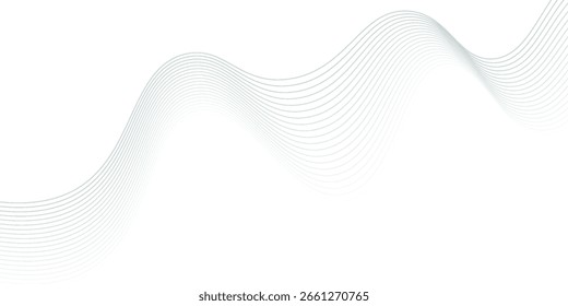 Líneas abstractas con fondo de curva azul	