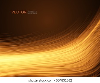 Abstract lines curve. Smooth texture. Vector background.