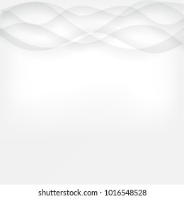 Abstract lines and curve white and gray color background, illustration ESP 10