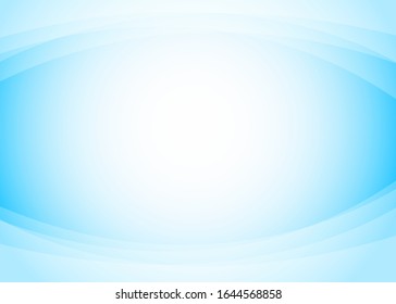 Abstract lines curves on top and bottom wavy light blue background banner design illustration