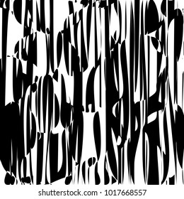Abstract Lines Design with Black and White Stripes Vector, Stripes Fashion Texture, Zebra Print
