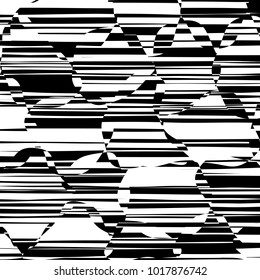 Abstrakte Linien Design mit Vektor aus schwarz-weißen Streifen, Stripteppichtextur, Zebra-Print