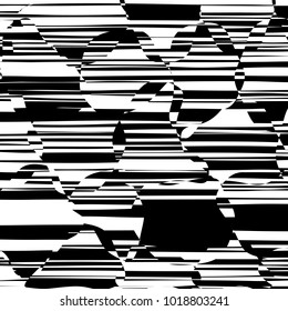 Abstract Lines Design with Black and White Stripes Vector, Stripes Fashion Texture, Zebra Print